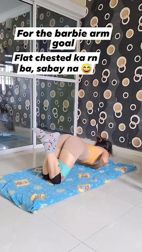 For the barbie arm goal. #arm #shoulder #chest #glute #flattentummy #bodyworkout #fitness #morningmotivation | Nam Joy's vlog