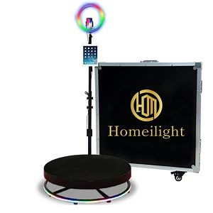 [Hot Item] Photobooth Automatic 80cm 100cm 115cm Rotating 360 Camera Booth for Sale