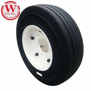 [Hot Item] Chinese Cheap Aircraft Tire, Airport Gse Trolley 4.00-8 Tire with 3.75 Rim Assembly
