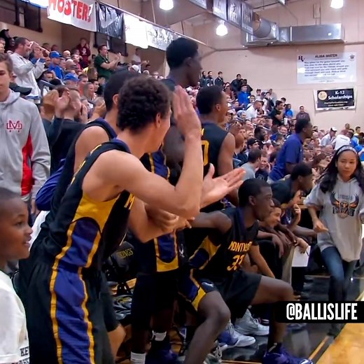 87K views · 912 reactions | Ben Simmons caught a NASTY body in HS off the backboard  | Ballislife | Facebook