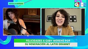 13K views · 813 reactions | Gaby Moreno recibió una nominación en la categoría “Mejor álbum de música latina para niños” por el disco Cantando Juntos. En Viva La Mañana tuvimos la oportunidad de platicar con ella en exclusiva y esto nos compartió: ¡Muchas felicidades Gaby! | Viva La Mañana - Guatevisión | Facebook