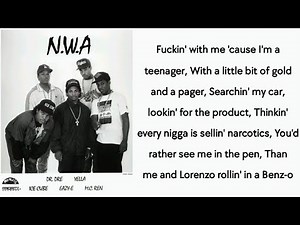 N.W.A - F**k tha Police (lyrics)
