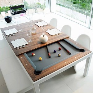 [Hot Item] 3 in 1 Modern Design Convertible Pool Table Dining Table Billiards