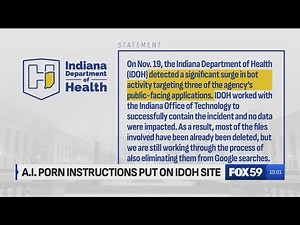 Instructions to create AI porn hosted on Indiana government websites