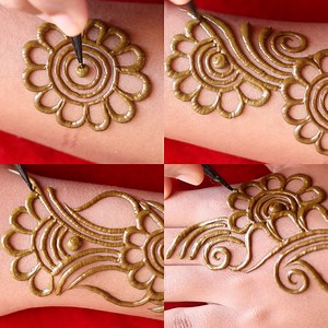 51K views · 1.2K reactions | Amazing easy bharma wedding mehndi design | Amisha Arts | Facebook