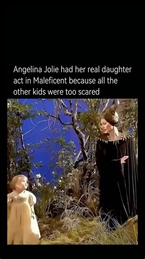History Overdosed on Instagram: "During the filming of Maleficent, Angelina Jolie’s real daughter, Vivienne Jolie-Pitt, played young Aurora - because all the other kids were too scared of her in costume. The horns, pale skin, and chilling eyes terrified everyone on set, except her own daughter, who saw past the makeup and just saw her mom. It’s a wholesome twist behind one of Disney’s darkest roles."
