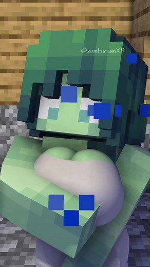 Zombie San (@zombiesanxd) - Villager Falling - Minecraft Animation