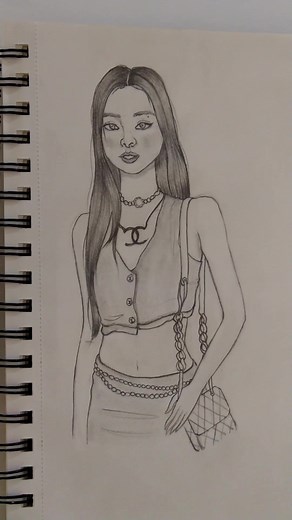 blackpink jennie sketch. #sketch #jennie #kpop #blackpink #kpopfypシ