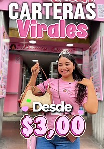 Carteras virales a $3,00 en Guayaquil
