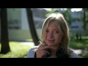 russian blonde teen smoking 120s in park