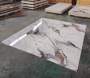 [Hot Item] Plastic Marble Sheet 3D UV Tile Waterproof PVC Marble Wall Panel