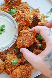 Vegan "Honey" Gold Seitan Wings