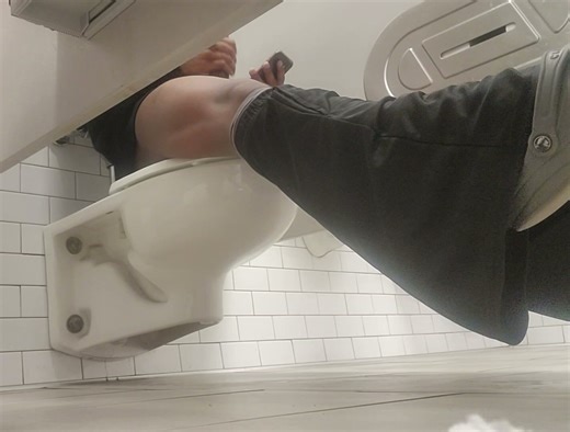 Caught jerking in Target restroom (no cum) - video 2