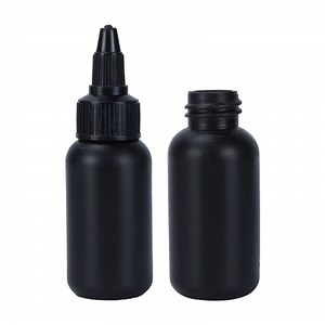 [Hot Item] 2023 Prevailing Trend Plastic Pointed Hair Oil Nozzle Squeeze Bottles with Twist Caps Skin Care Bottle