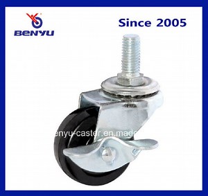 [Hot Item] Light Duty Casters with Threaded Stems and Side Brakes