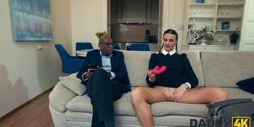 DADDY4K. SLUTTY WEDNESDAY IS CHEATING on her BF WITH BIG BLACK COCK (Mike Chapman)