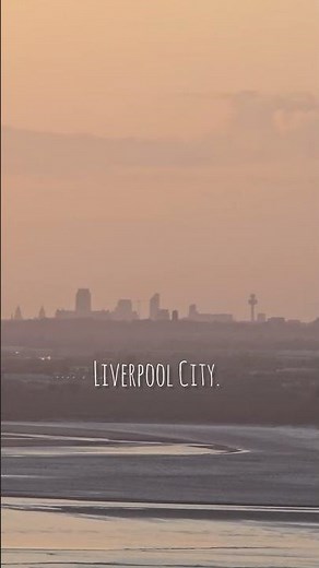 Frodsham to Liverpool: Views across the Mersey River at Sunset. 🇬🇧🔭👀 #fypシ゚ #Liverpool #sunset