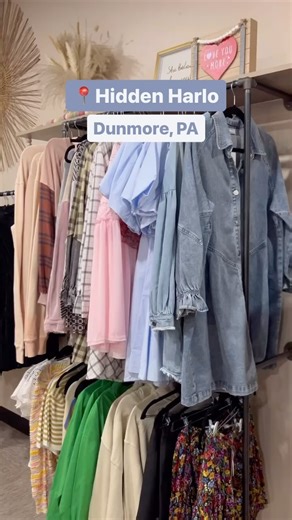 4.7K views · 59 reactions | Hidden Harlo offers a variety of boho-chic women’s clothing and trendy accessories in the heart of downtown Dunmore! Here’s a look around the racks. ️ #DiscoverNEPA | DiscoverNEPA | Facebook