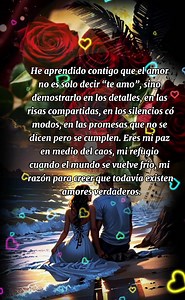 50K views · 1.9K reactions |  Tú y yo, por siempre… porque cuando el amor es verdadero, no conoce final. ❤️ #love #TeAmo #amor #mio | Postea con el corazón | Facebook