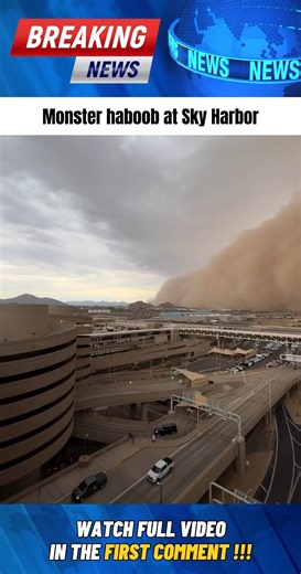 Monster haboob at Sky Harbor – Full video & details in the comments ☀️ 💜 | Anserma Canal Local CCP