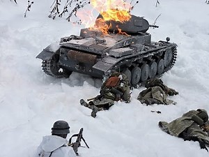 Fire and Snow - WW2 1/6 scale stop motion