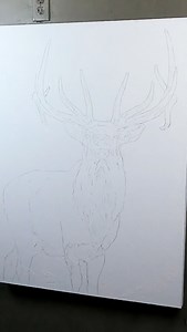 I love drawing elk. This is another one from earlier this year. “Standing Tall” collection is available on my website. #charcoalart #elk | Joelpilcherart
