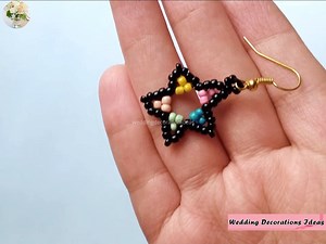 How to Make Multicolour Star Earrings | Wedding Decoration Ideas