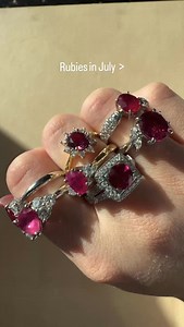 July babies, it’s officially ruby season! Celebrate your birth month with a ruby ring from our estate jewelry collection. ❤️ #ruby #rubyring #rubyrings #julybirthstone #estatejewelry #bellacosajewelers #mybella | Bella Cosa Jewelers | Facebook