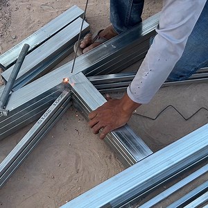Techniques To Cut and Weld Square Tube For Making Roof Trusses | DIY crafts PR