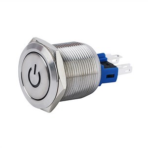 [Hot Item] Power Symbol 22mm No Nc Mini Round Switch Waterproof Momentary Lamp Switch