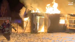 Structure Fire in Jasper, smoke and flames visible from I-49 Sunday evening. BIT.ly/4a0E2WL — Jasper Fire and Rescue worked quickly and successfully stop extension (fire spread) to nearby structures and the residence. | Joplin News First
