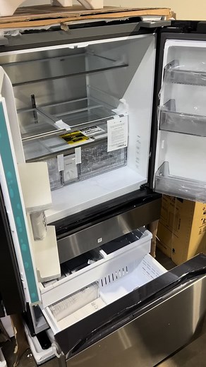 Removing Plastics from Your New Refrigerator: To ensure your refrigerator operates efficiently and remains free from damage, it is important to remove all protective plastic coverings. Here’s a simple guide: \t1.\tExterior Protection: Carefully peel off the plastic film covering the refrigerator’s doors, handles, and sides. This film protects the appliance during transport and needs to be removed to allow the refrigerator to cool properly. \t2.\tInterior Protection: Inside the refrigerator, you’