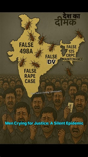 #Men #Crying for #Justice: A Silent Epidemic - FALSE #498A IPC – Dowry Harassment - FALSE #376 IPC – Rape Allegation - FALSE #125 CrPC – Maintenance Claim - FALSE #DV – Domestic Violence Complaint #viralreels #highlightsシ゚ #viral #menscommission #highlight #mensrights #MenAgainstFalseCases | शशिकांत पुरुष आयोग