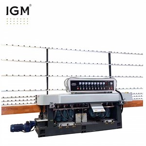 [Hot Item] Straight Line Edging Small Glass Edge Polishing Machine with 9 Motors