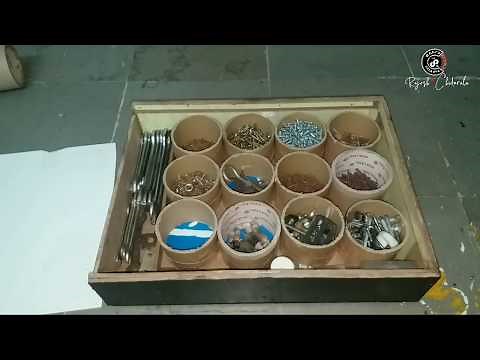 DIY storage box for screws, nails, bolts and tools.