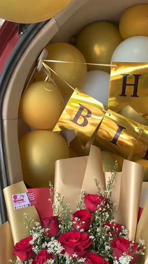 car trunk surprise setup #goldmotif | Pagadian Tagahatid Surpresa