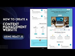 Build A Complete Website Using React JS | How To Create Website Using React JS