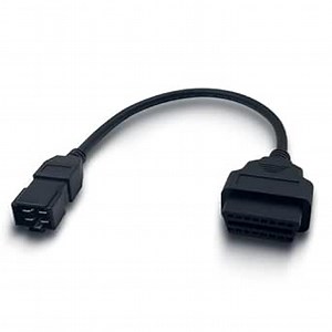 OBD2 Adapter Cable for HITACHI 24V Diesel Vehicles 4 Pin OBD2 16Pin to OBD1 4Pin OBDII Car Diagnostic Connector Compatible with OBD II Diagnostic Scanner