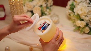 8" x 4" Large Waterproof Outdoor Flameless Candles, 4 Pcs LED Pillar Candles with Remote and Timers Battery Operated Jumbo Flickering for Home Patio Church Lanterns(Ivory White)