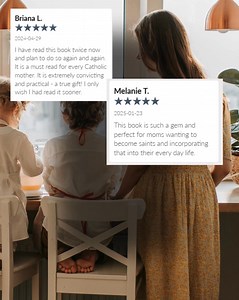 Motherhood is the perfect setting for Christian perfection — Monsignor P. Legeune Counsels of Perfection for Christian Mother’s is a book written by Monsinor P. Legeune in 1913 encouraging mother’s in their path to sanctity within the home. This easy, conversational style book directs Catholic mothers to stir from spiritual lukewarmness, habitual venial sin, and dissipation by using the tools he recommends for spiritual growth: 🤍 The Imitation of Mary (also one of our books!) 🤍 Recollected pra