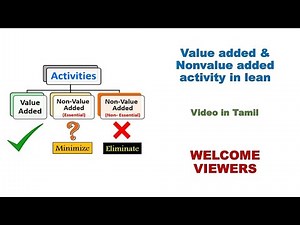Tamil - Value added activity & Non value added activity as per Lean Manufacturing