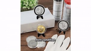 Black Lid Capsule Tube & 20 27mm Black Ring Coin Holders for 1/2oz Gold Eagles