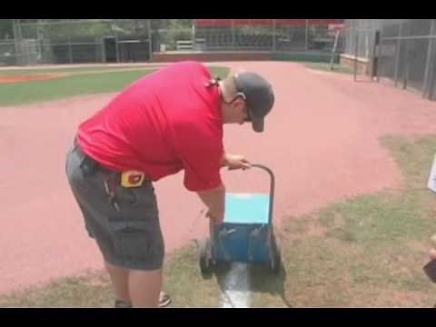 Lining a Baseball Field