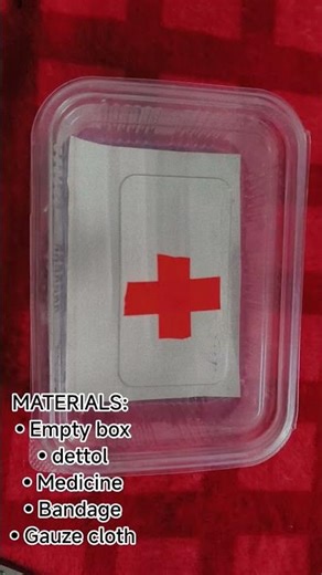 DIY First Aid Box 🩹 | Simple & Useful Home Project💉 #FirstAid #FirstAidKit #HealthTips #EmergencyKit