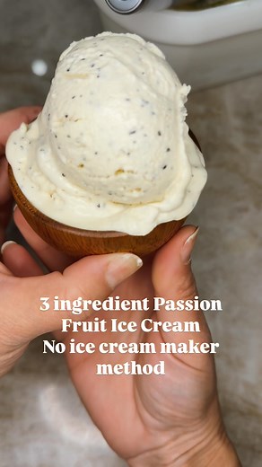 Florida in the summer: where the sun almost kills you by 10am, but redeems itself with fruit trees that basically throw mangoes at your head and shine golden passion fruit in your eyes. My amazing neighbor Goldie handed me a bag of fresh fruit the other day (because that’s how we roll down here 🍈). So naturally, I made the easiest, dreamiest 3-ingredient passion fruit ice cream—no fancy machine required. Just a blender, a freezer, and a whole lot of willpower not to eat it all before it froze. 