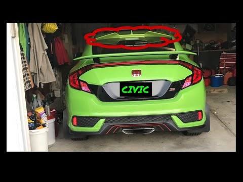 How to Install 10th Gen Civic Rear Window Spoiler