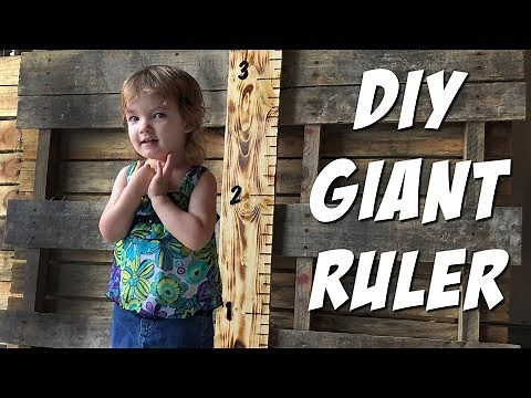 DIY GIANT RULER - How to Build a Child Growth Chart