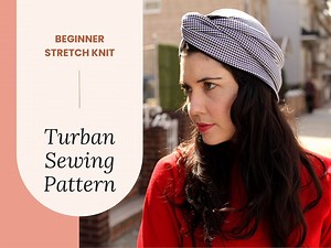 Turban Sewing Pattern With a Twisted Headband in a Vintage Style | Full Coverage Chemo Cap Pattern for Adult Women and Ladies - Etsy Australia