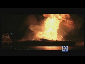Barge explosion investigation continues