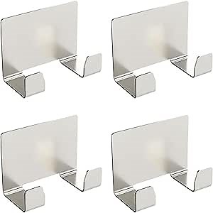 Razor Holder, 4 Pack Shower Hooks with Loofah Holder